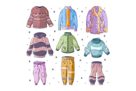 Download Warm Clothes Hand Drawn Doodle - Clothes Collection