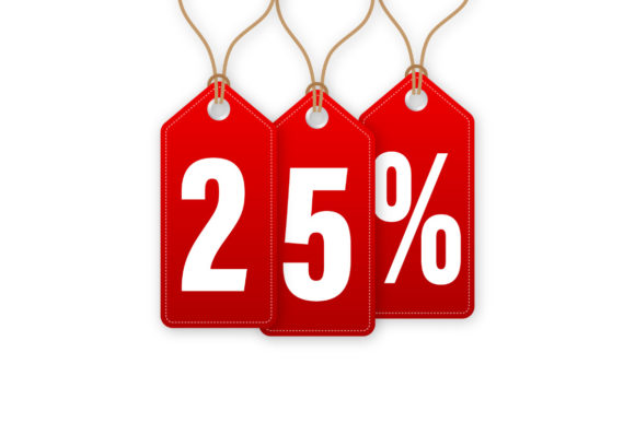 Download Animated Discount Tag -25 Percent off. - Discount Collection