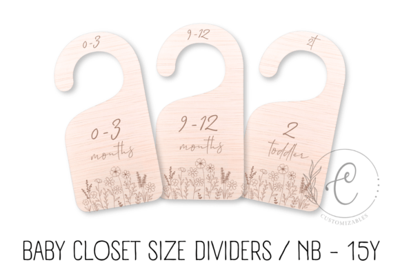 Download Baby Clothes Hangers SVG | Newborn to 15 - Clothes Collection
