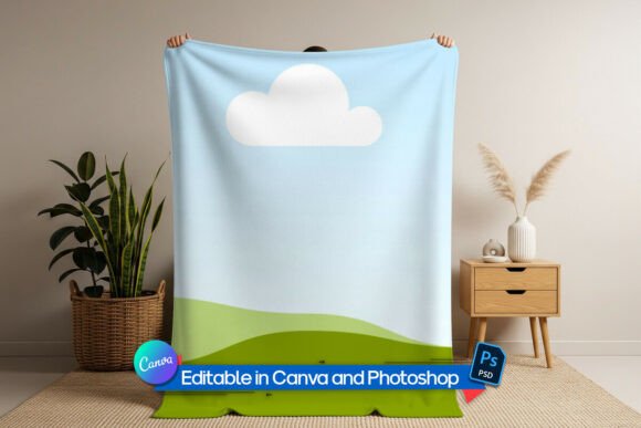 Download Man Holding Soft Blanket Mockup - Premium Resources