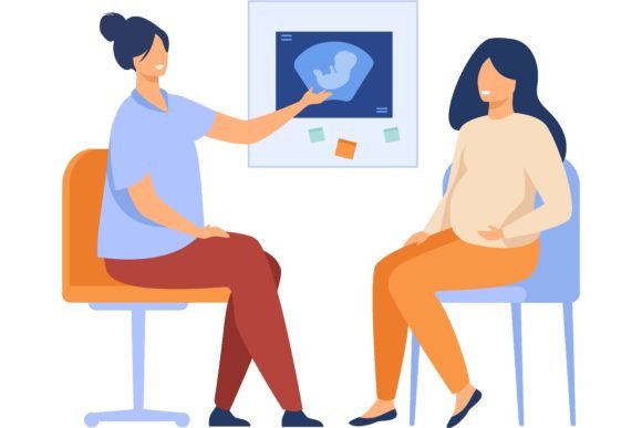 Download Happy Pregnant Woman Consulting in Gynec - Happy Collection