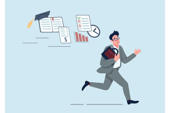 Download Businessman with Problems Flat Concept - Businessman Collection